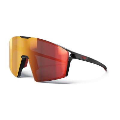 JULBO  Lunette de soleil sport Edge Noir Mat Sp3 Ml Rose Noir/Rouge