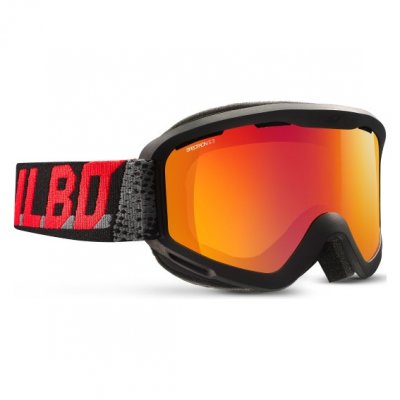 JULBO  Mars Masque de Ski Homme, Noir/Gris/Rouge Echo, L