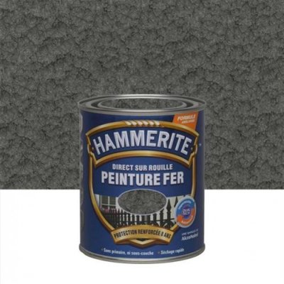 JULIEN  - Hammerite fer martel&eacute; 250ml gris ardoise