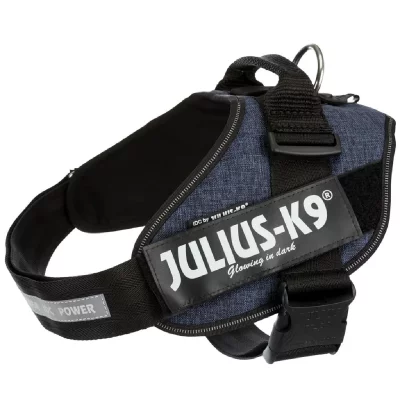 TRIXIE Julius-K9, 16IDC-FAR-2, Harnais IDC Power, Taille: 2, Jeans Denim