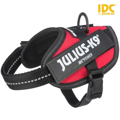 TRIXIE JULIUS-K9, 16IDC-R-B2, Harnais IDC Power, Taille: 2XS/Baby 2, Rouge