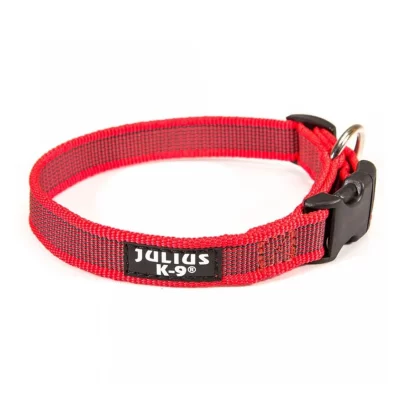 JULIUS K9  Collier Color Gray - Rouge 27-42Cm X 20Mm