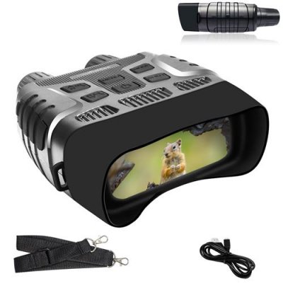 FISHTEC Jumelles Vision Nocture - 60m de nuit et 300m de jour - Photo et Vid&eacute;o - Zoom x3