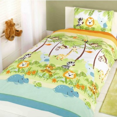 ARGOFIELD Jungle Boogie simple Housse de couette et taie Set