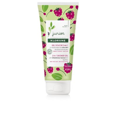 KLORANE JUNIOR bath gel hair&body #raspberry 200 ml