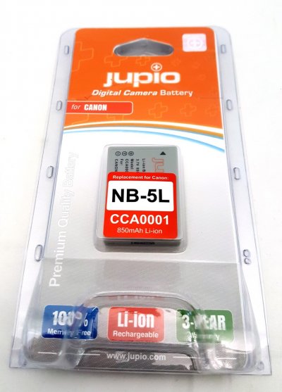 JUPIO  batterie compatible avec canon nb-5l