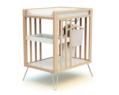 JURABABY  - Table &agrave; Langer 2 &eacute;tag&egrave;res Only Scandicraft H&ecirc;tre et Acier