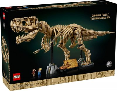 Jurassic World 76968 Les Fossiles de Dinosaures : le Tyrannosaurus Rex - Pour Adulte 