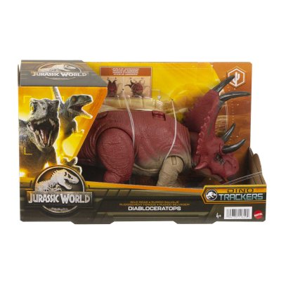 JURASSIC WORLD  Dino Trackers - Figurine Wild Roar Diabloceratops