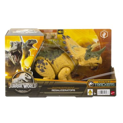 MATTEL Jurassic World Dino Trackers Figurine Wild Roar Regaliceratops