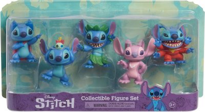 DISNEY Just Play Figurine De Collection Stitch 5 Unit&eacute;s