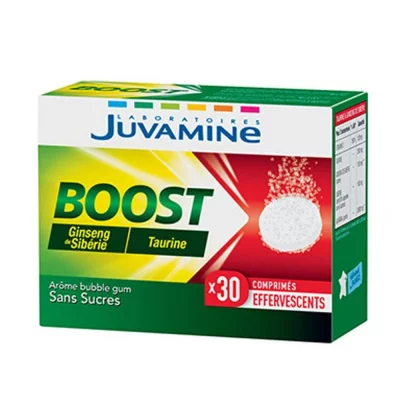 JUVAMINE  - BOOST Ginseng Taurine - 30 Comprim&eacute;s effervescents