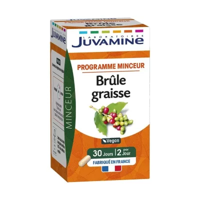 JUVAMINE  - Br&ucirc;le Graisse - Programme Minceur - Vegan - 60 G&eacute;lules