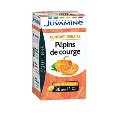 JUVAMINE  - Confort Urinaire - P&eacute;pins de Courge - 30 Capsules
