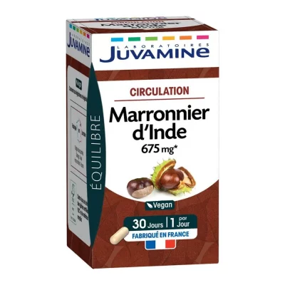 JUVAMINE  Marronnier d'Inde Circulation 30 G&eacute;lules - Pot 30 g&eacute;lules