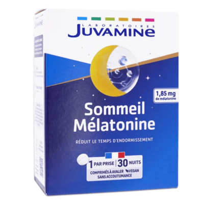 JUVAMINE  Sommeil M&eacute;latonine 30 Comprim&eacute;s - Bo&icirc;te 30 comprim&eacute;s
