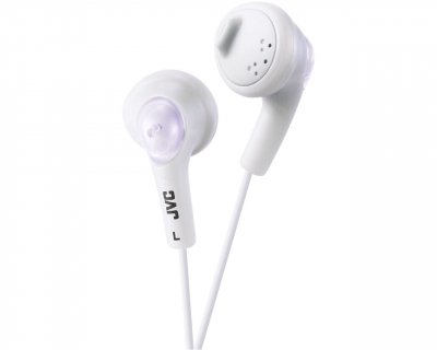 JVC  &Eacute;couteurs boutons  Gumy HA-F160. Couleur: Blanc