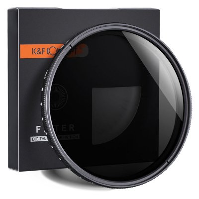K&F  pour objectif photo filtre nano b series variable nd2-400 62mm 