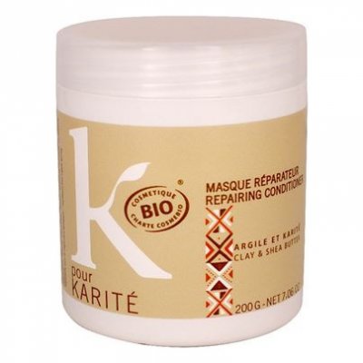 K POUR KARITé K Pour Karit&eacute;, Masque R&eacute;parateur Argile Et Karit&eacute; 200g, Femme