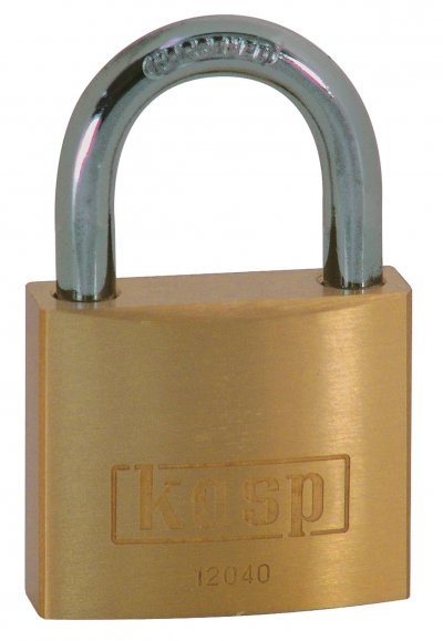 KASP K12025 Cadenas 25 mm fermeture diff&eacute;rente or-jaune avec serrure &agrave; cl&eacute;