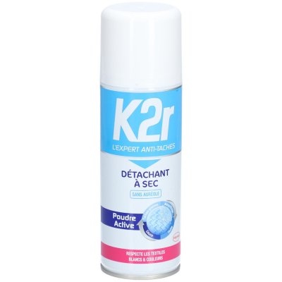 MANUTAN K2r d&eacute;tachant &agrave; sec taches grasses tous textiles en a&eacute;rosol 200ml