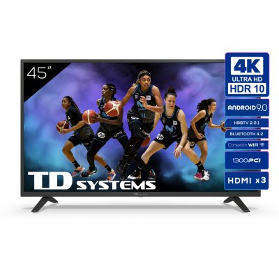 TD SYSTEMS K45dlj12us led 4k uhd 60 hz android wi-fi hdmi usb noir