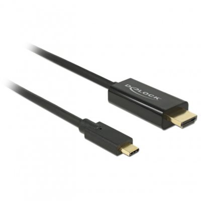DELOCK Kab usb c > hdmi stecker (4k 30hz) 2 m schwarz  compatible