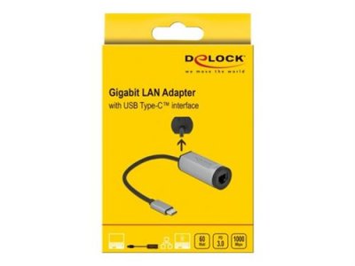DELOCK Kab usb-c (st) > gigabit lan rj45 (bu) power delivery bis zu 1000mbps 