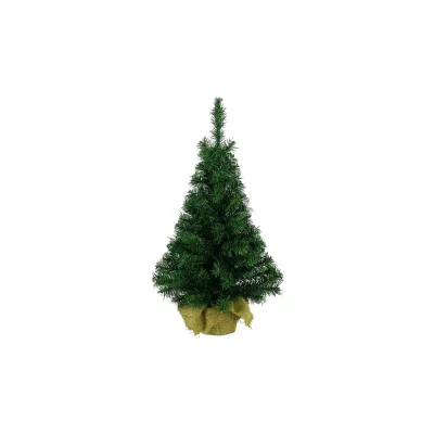 KOMA TOOLS EDM PRODUCT Kaemingk Mini Sapin de No&euml;l avec Base en Toile de Jute - 45 cm