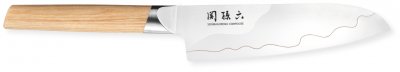 KAI  MGC-0402 Couteau Santoku, Acier, Marron, , 31,5 x 4,8 x 2 cm