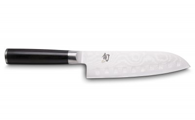 KAI  Shun Classic Set de couteaux DM-0718 Santoku Kullenschliff noir