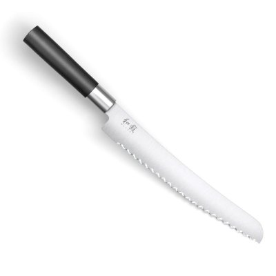 KAI  Wasabi Black Bread Knife 23 Cm Noir,Argent&eacute;