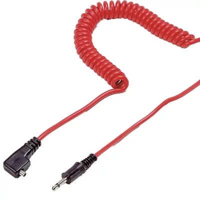 KAISER  cable synchro flash 10 m, prise pc/jack 6,35mm, rouge - kai1409 