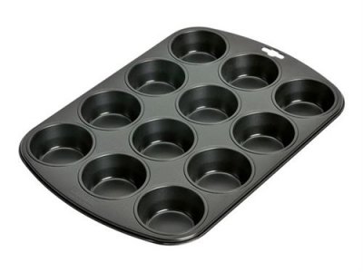 KAISER  Inspiration Muffin Pan 12 Cups 38x27 Cm Mold Noir