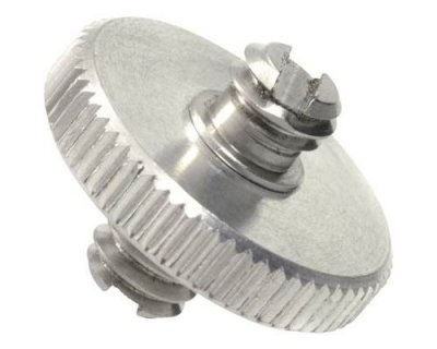  Kaiser Threading Adapter 2x 1/4 Threaded Pin And Lock Nut Argent&eacute;