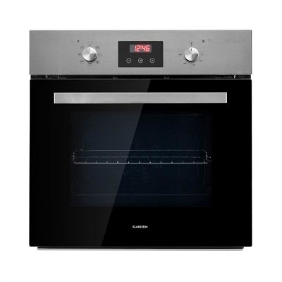 KLARSTEIN Kalahari Four grill &eacute;lectrique encastrable 65L - 7 fonctions - 2300W - inox bross&eacute; noir