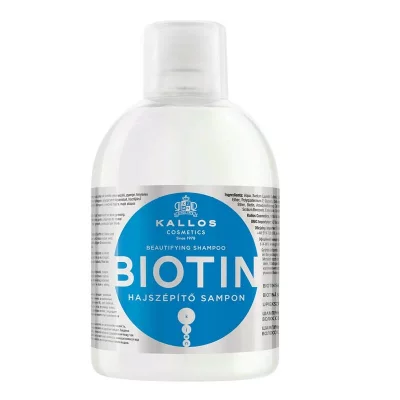 KALLOS  KJMN Shampooing Biotine pour Cheveux Beaux 1000 ml