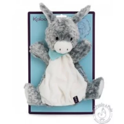 KALOO  Les Amis Donkey Puppet 30 Cm Puppet Blanc,Gris 0-24 Months