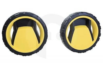 KARCHER  - Lot de 2 roues diam 19,2 cm pour Nettoyeur Haute Pression 45153250