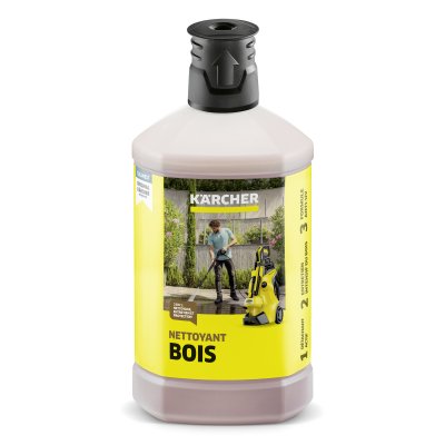 KARCHER  Nettoyant d&eacute;tergent bois 3 en 1 -1 litre pour nettoyeur haute pression K2 K3 K4 K5 K7