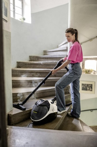 KARCHER K&auml;rcher sv 7 nettoyeur vapeur traineau 0,5 l 2200 w noir, gris, blanc