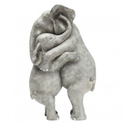 Kare 61603 Elephant Hug Figurine d&eacute;corative 36 x 22 x 15 cm
