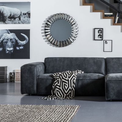 Kare Design Miroir Sprocket, miroir mural, miroir, couloir, &Oslash;92cm