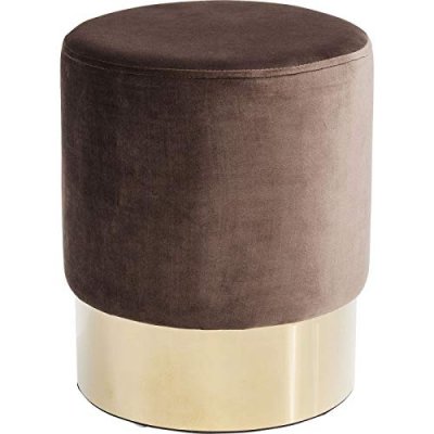 KARE  Tabouret, Polyester, Braun-Messing, &Oslash;35