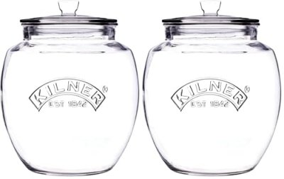 GENERIQUE Karis 0025.742 Universal Push Top Storage jar 2 Litre, Verre, Transparent,, 15, 6 x 19 cm