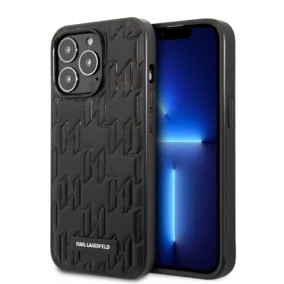 KARL LAGERFELD  Coque arri&egrave;re en TPU pour iPhone 13 Pro - noir