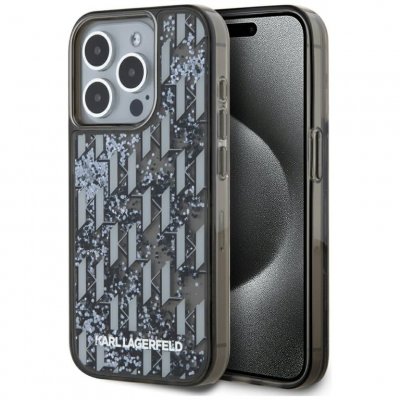 KARL LAGERFELD  Coque pour iPhone 15 Pro Max Noir transparent