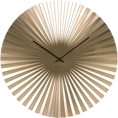 Karlsson - Horloge design m&eacute;tal Sensu xl - Diam 50 - Or