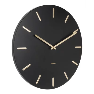 Karlsson - Horloge en m&eacute;tal Charme 45 cm noir
