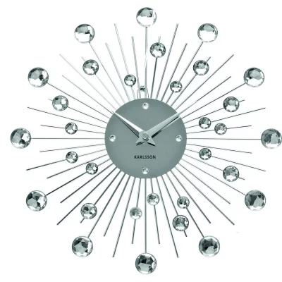KARLSSON Horloge ronde en m&eacute;tal Sunburst 30 cm